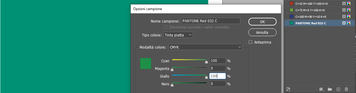 Pantone032 verde